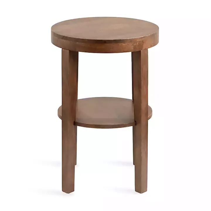 Walnut Round Talen Accent Table