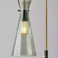 Walter Smoked Glass Floor Lamp