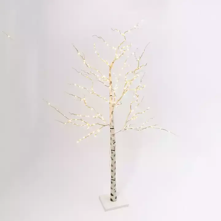 Warm White Pre-Lit Birch Tree
