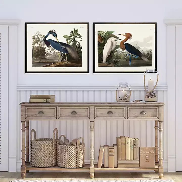 Water Birds Framed Art Prints, Set of 2