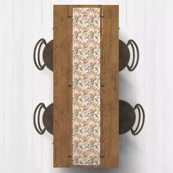 Watercolor Autumn Botanicals Table Runner, 90 in.