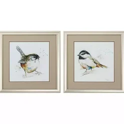 Watercolor Mountain Framed Art Prints, Set of 2