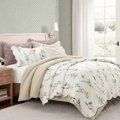 Watercolor Wildflower 3-pc. Full/Queen Quilt Set