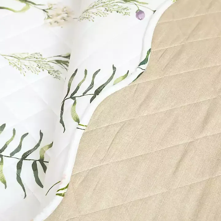 Watercolor Wildflower 3-pc. Full/Queen Quilt Set