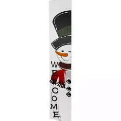 Welcome Snowman Christmas Porch Board