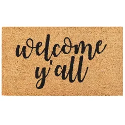 Welcome Y'all Coir Doormat