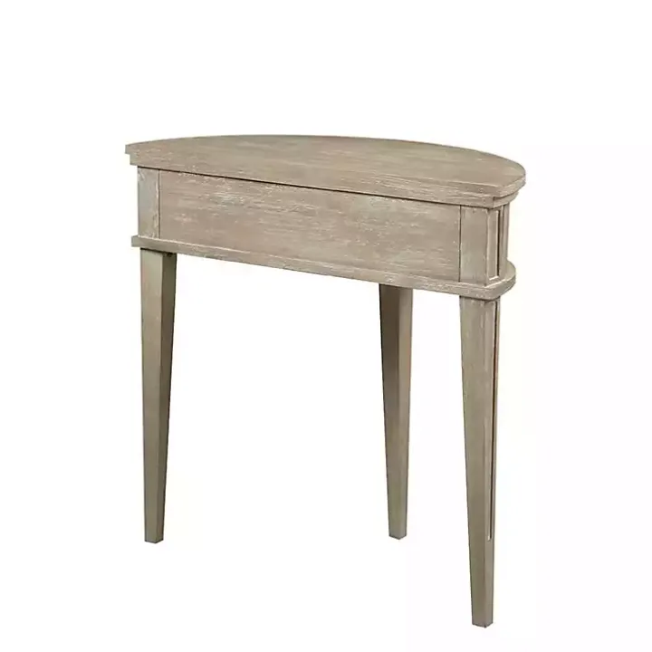 Wheat Reclaimed Wood Fluted Console Table