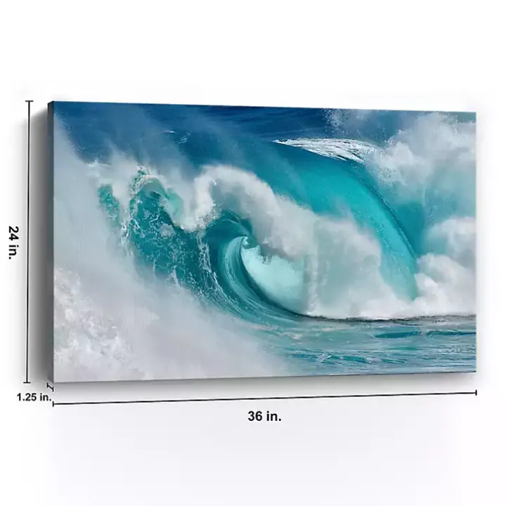 When the Ocean Turns into Blue Canvas Art Print
