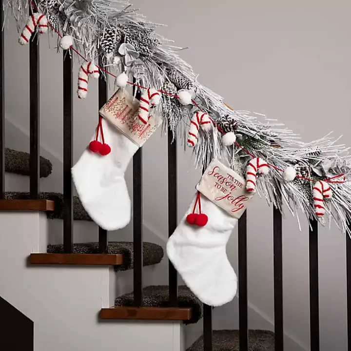 Whimsical Candy Cane Garland
