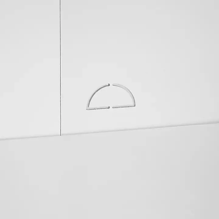 White & Gold Storage Cabinet