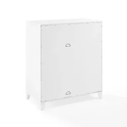 White & Gold Storage Cabinet