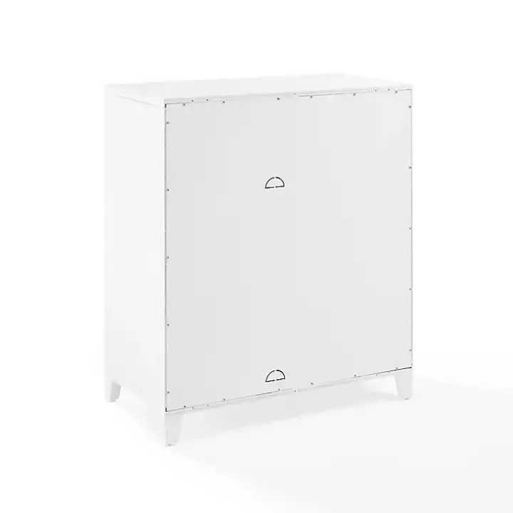 White & Gold Storage Cabinet