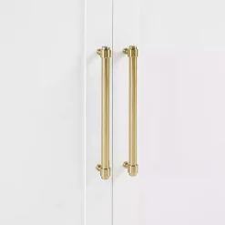 White & Gold Storage Cabinet