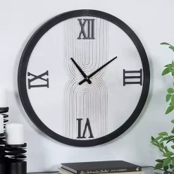 White and Black Modern Wall Clock