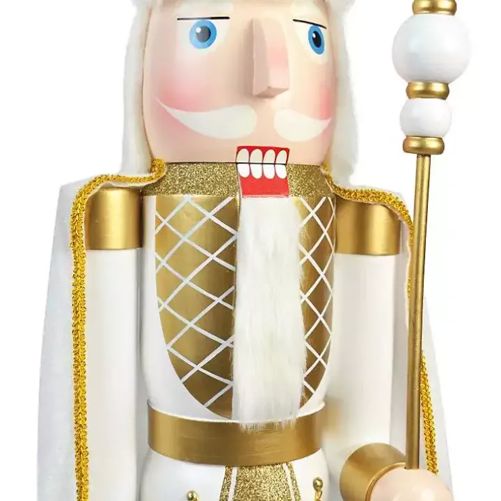 White and Gold King Nutcracker