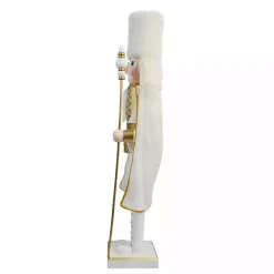 White and Gold King Nutcracker