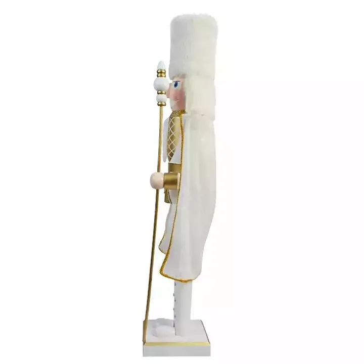 White and Gold King Nutcracker