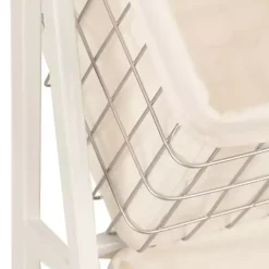 White and Silver Basket Tower