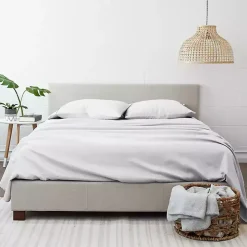 White Chambray 4-pc. Queen Bed Sheet Set