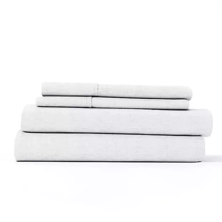 White Chambray 3-pc. Twin Sheet Set