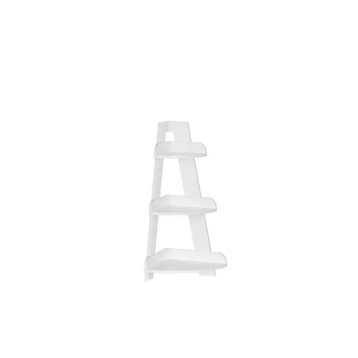White Corner Ladder Shelf