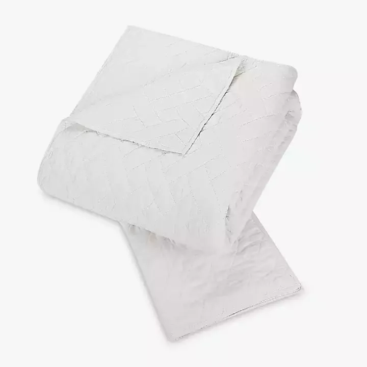White Dream Weaver 3-pc. King Coverlet Set