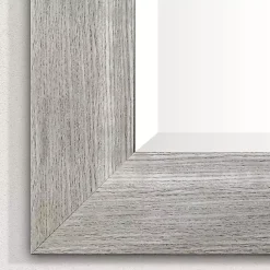 White Driftwood Framed Leaner Mirror