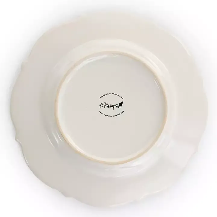 White Embossed Scalloped 16-pc. Dinnerware Set