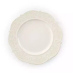 White Embossed Scalloped 16-pc. Dinnerware Set