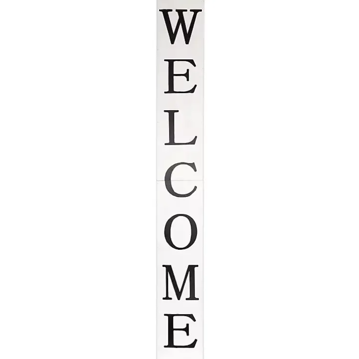 White Foldable Welcome Porch Board