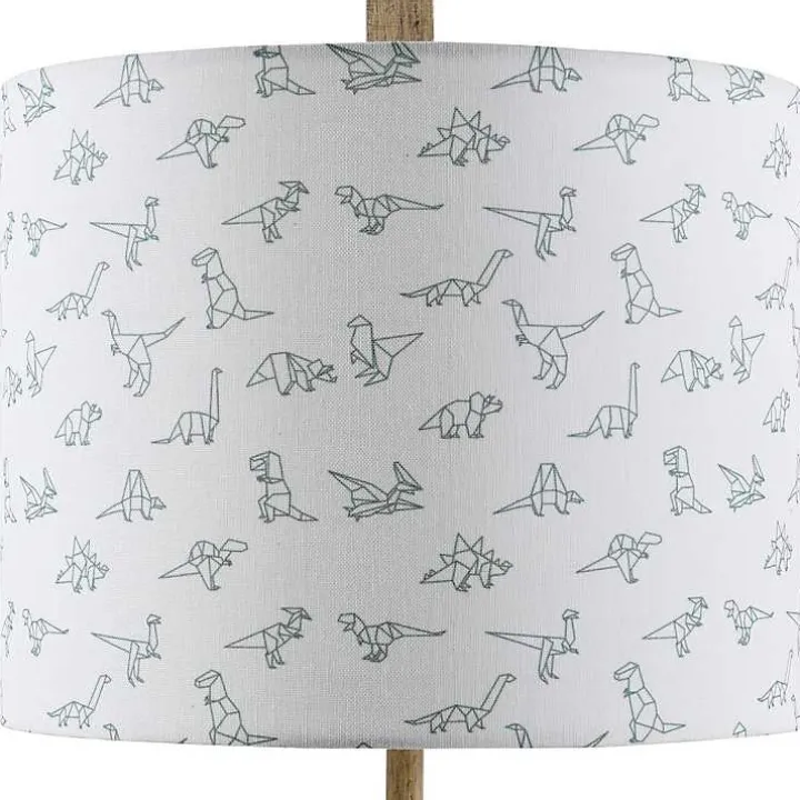 White Geo Dinosaur Table Lamp