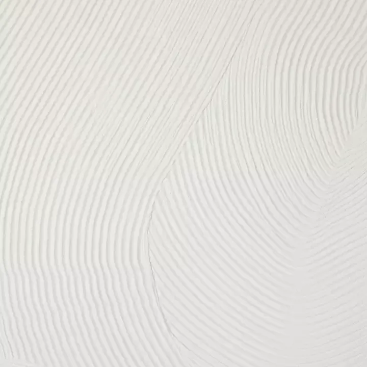 White Geometric Dimensional Canvas Art Print