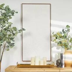 White Geometric Dimensional Canvas Art Print