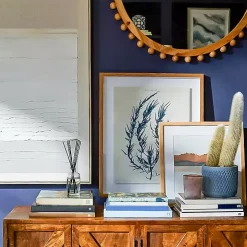 White Gray Abstract Framed Wall Art