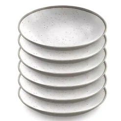 White Haven Melamine Low Bowls, Set of 6
