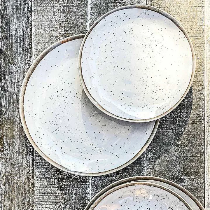 White Haven Melamine Low Bowls, Set of 6