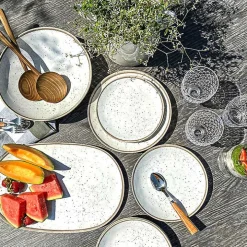 White Haven Melamine Serving Bowl