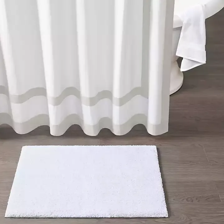 White High Pile Marshmallow Bath Mat, 30 in.