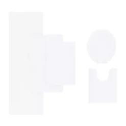 White High Pile Marshmallow Bath Mat, 72 in.