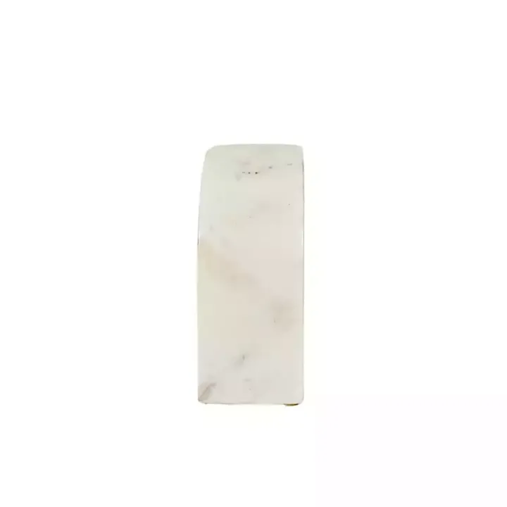 White Marble Arch Bookends, Set of 2
