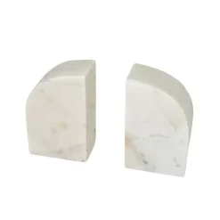 White Marble Arch Bookends, Set of 2