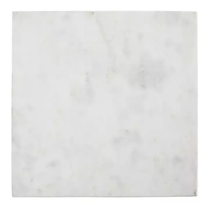 White Marble Tic Tac Toe Game Set