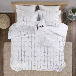 White Metallic 5-pc. California King Comforter Set