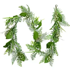 White Mini Flowers Garland