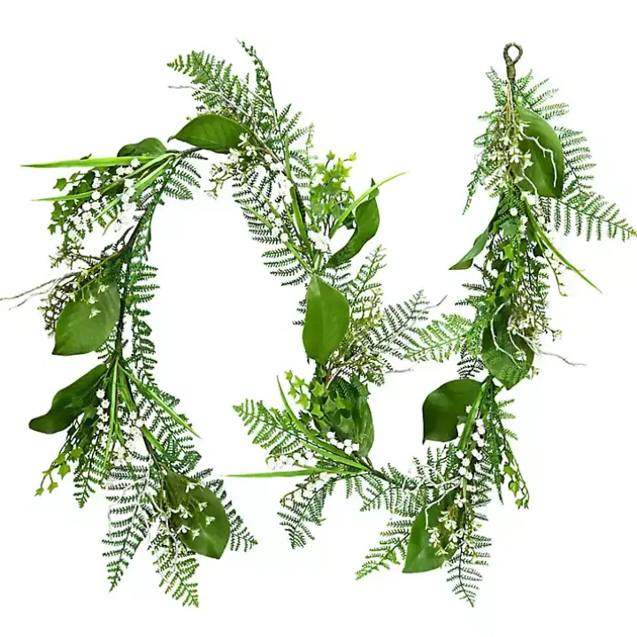 White Mini Flowers Garland