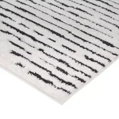 White Moroccan Area Rug, 5x7