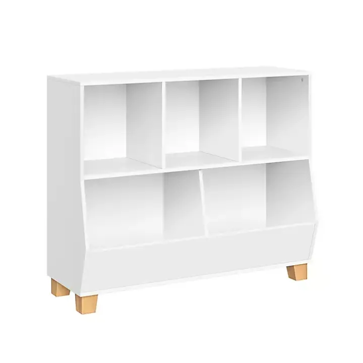 White Multi Cubby Organizer Bookshelf