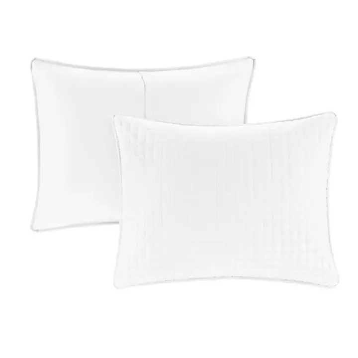 White Nash 3-pc. Reversible King Coverlet Set