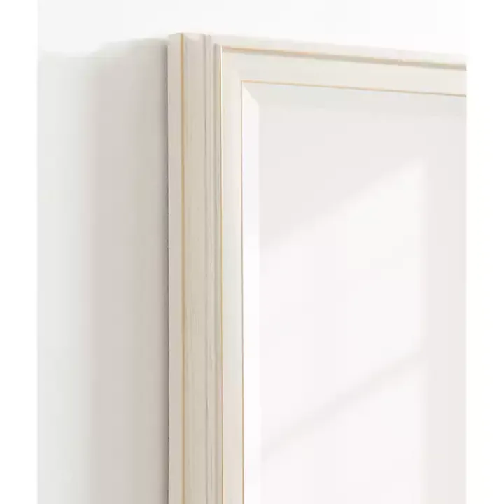 White Oakhurst Rectangle Wall Mirror, 30 in.