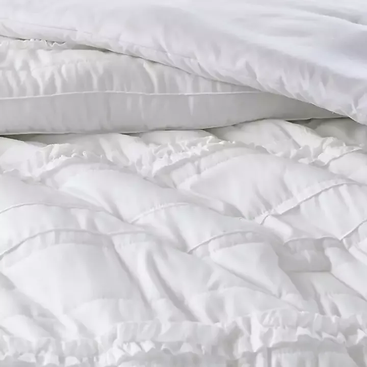 White Quilted California King 5-pc. Comforter Set